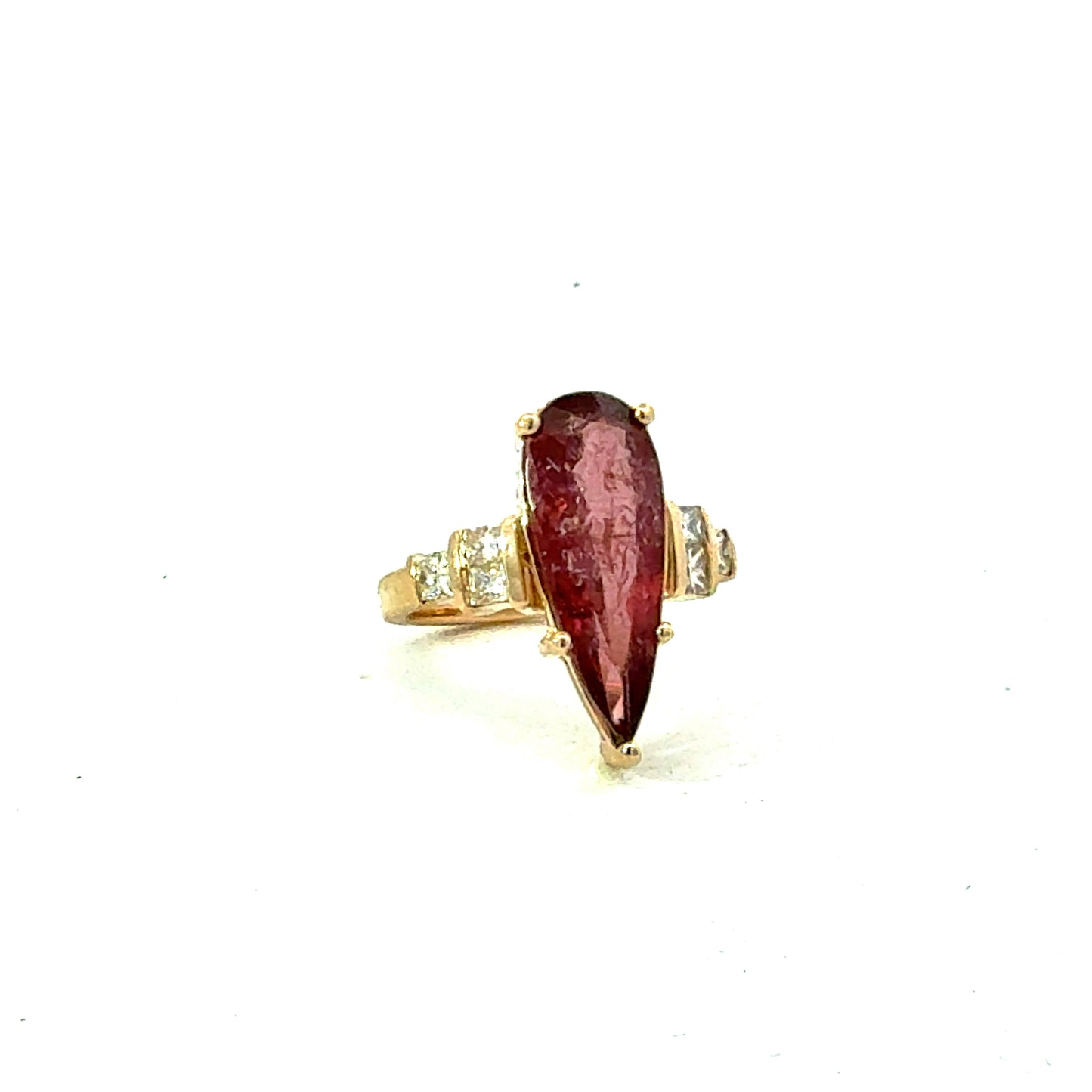 Natural Tourmaline Diamond Ring Size 7 14k Gold 5.18 TCW Certified $5,950 601216