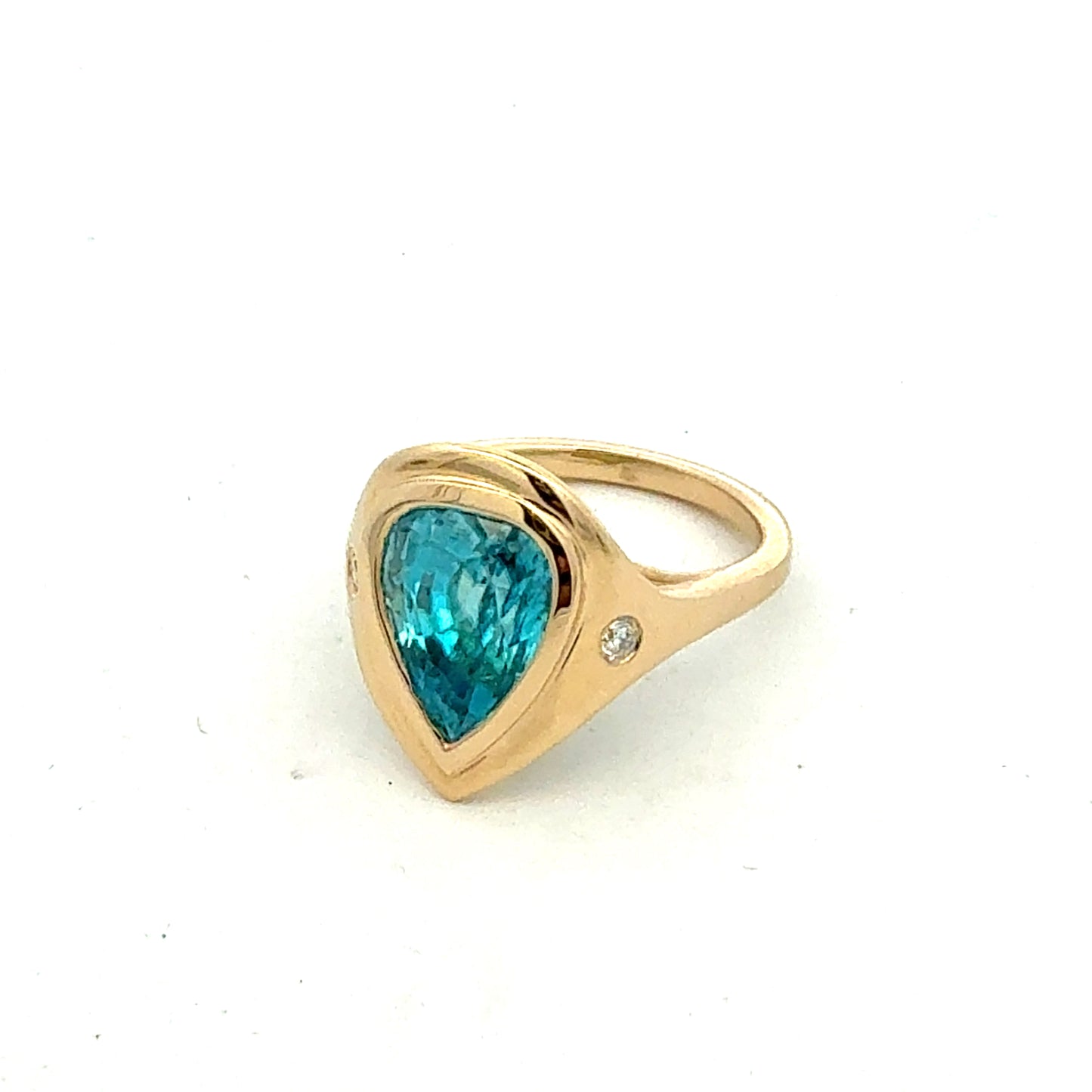 Natural Zircon Diamond Ring Size 7 14k Yellow Gold 6.69 TCW Certified $4,950 601223
