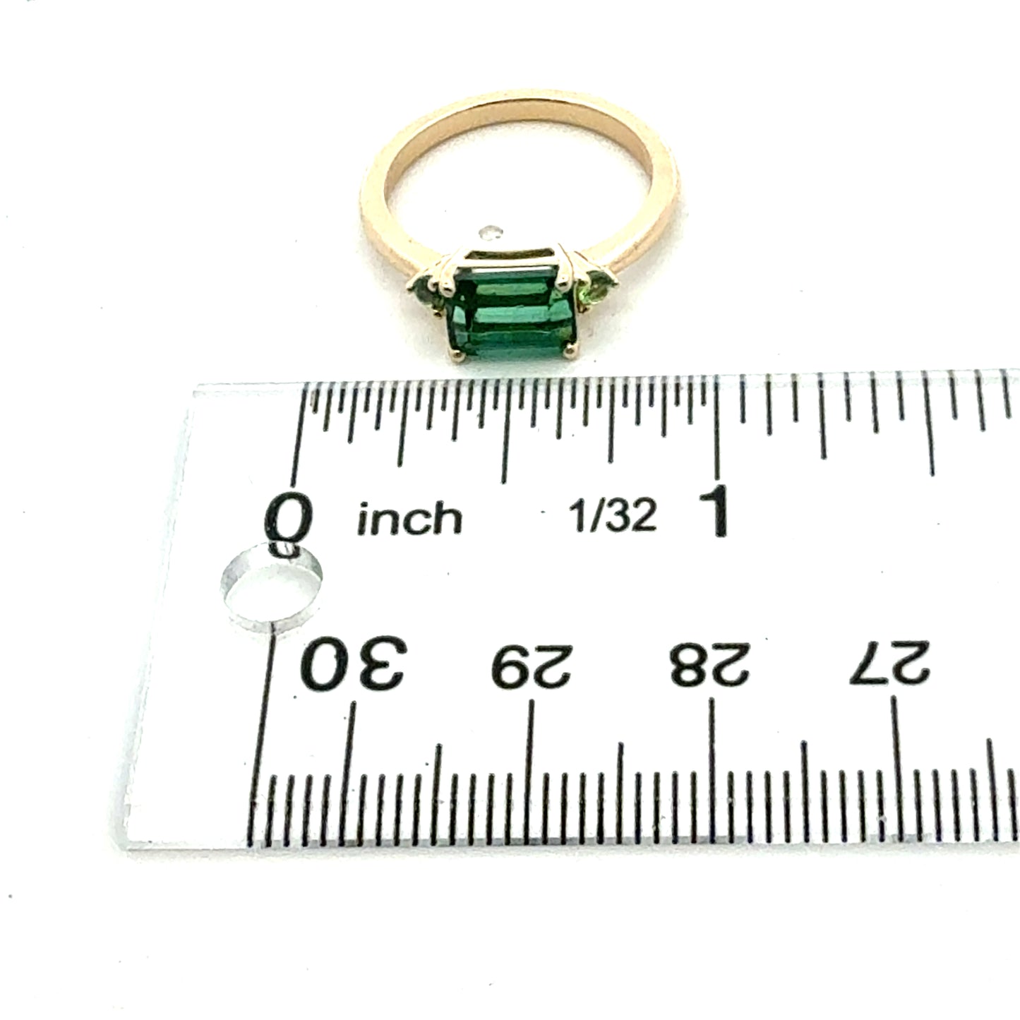 Natural Tourmaline Tsavorite Ring Size 7 14k Gold 2.05 TCW Certified $3,950 601225