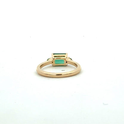 Natural Tourmaline Tsavorite Ring Size 7 14k Gold 2.05 TCW Certified $3,950 601225