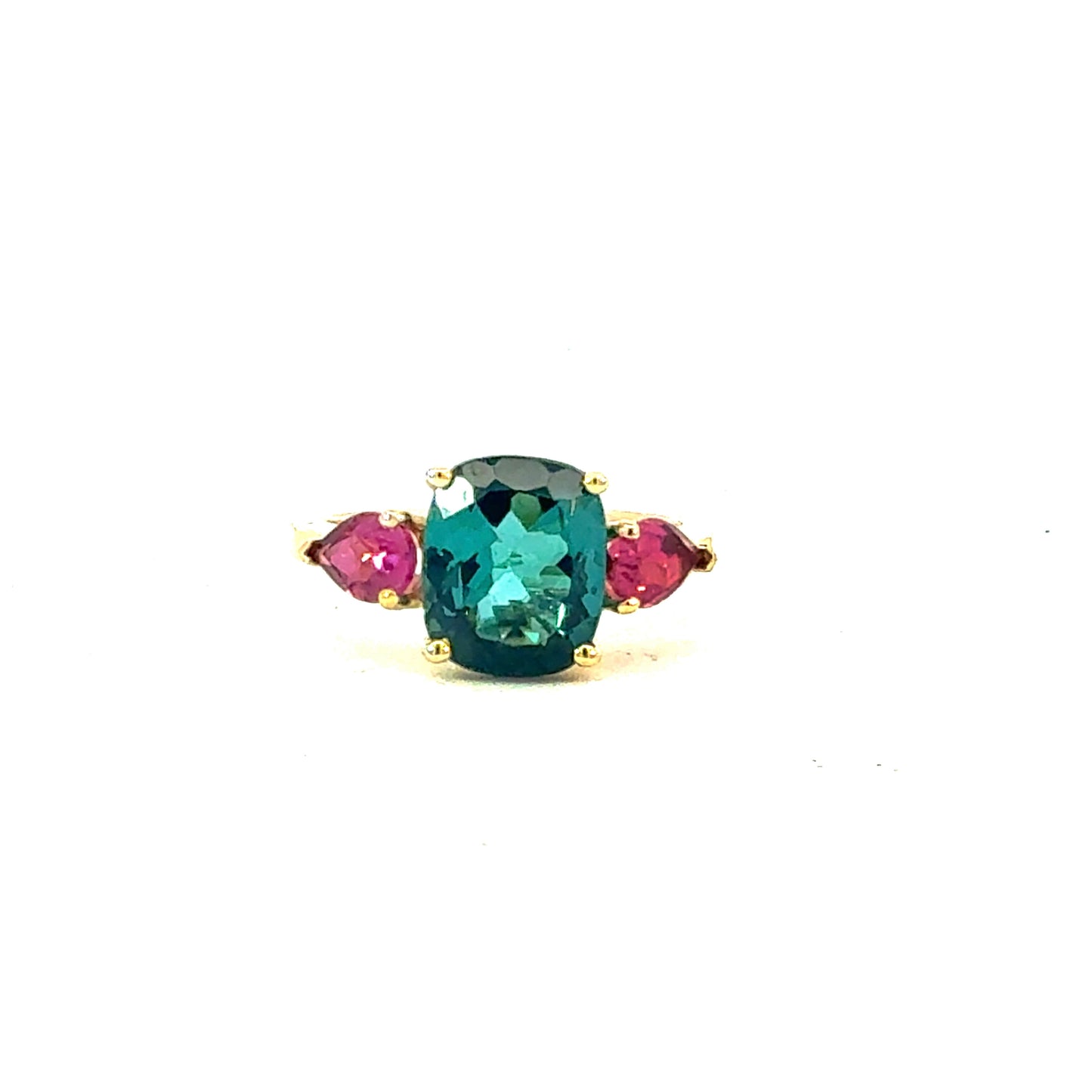 Natural Tourmaline Ring Size 6.5 14k Yellow Gold 3.4 TCW Certified $4,950 601226