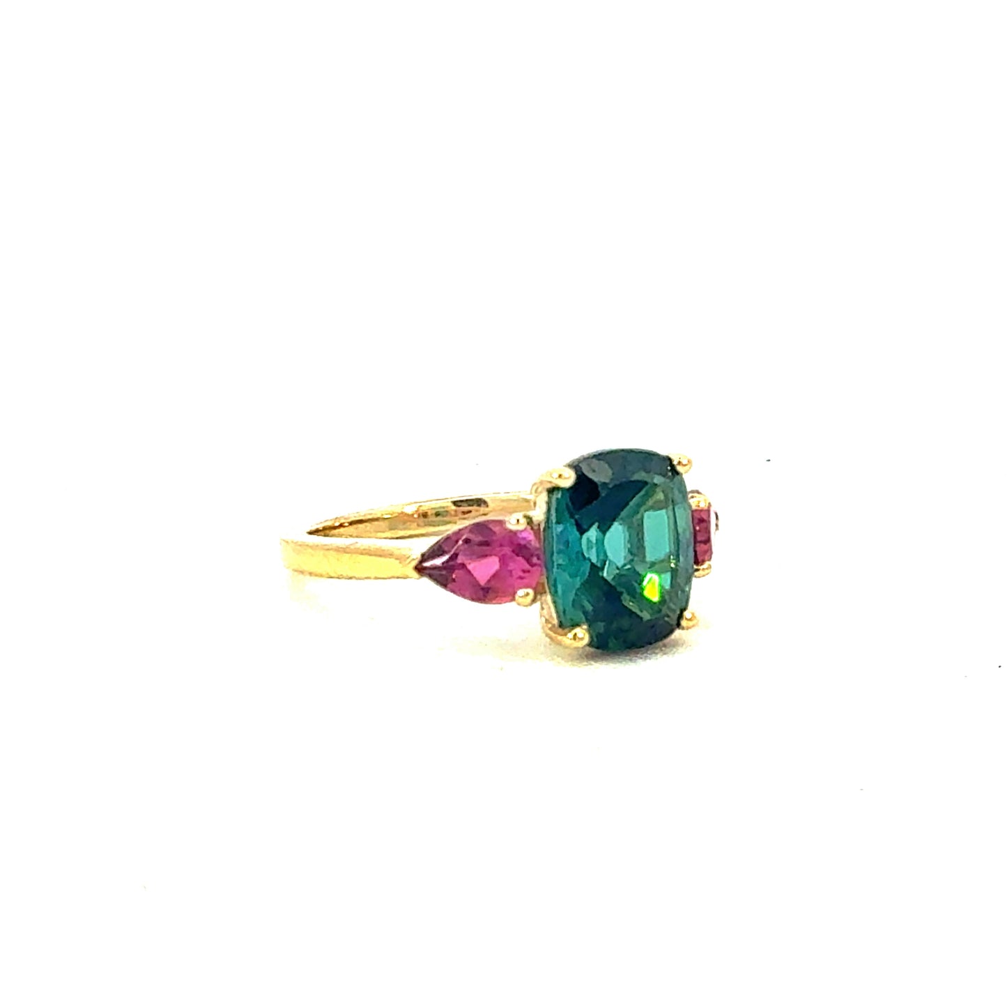 Natural Tourmaline Ring Size 6.5 14k Yellow Gold 3.4 TCW Certified $4,950 601226