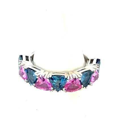 Natural Sapphire Ring Size 7 14k White Gold 0.97 TCW Certified $5,950 601231
