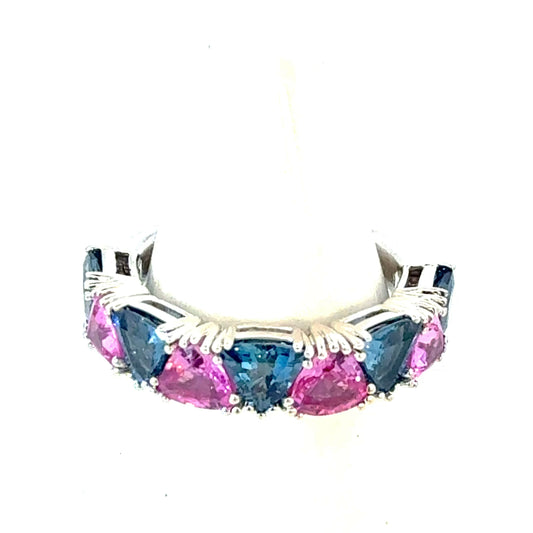 Natural Sapphire Ring Size 7 14k White Gold 0.97 TCW Certified $5,950 601231