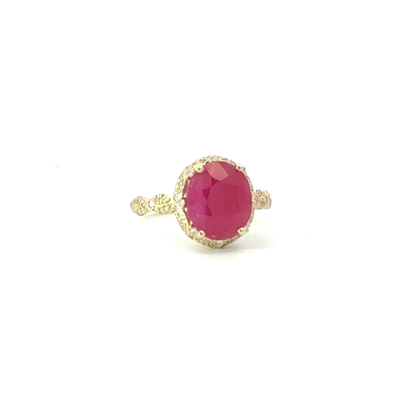 Natural Ruby Diamond Ring Size 6.5 14k Gold 5.99 TCW Certified $6,959 601239