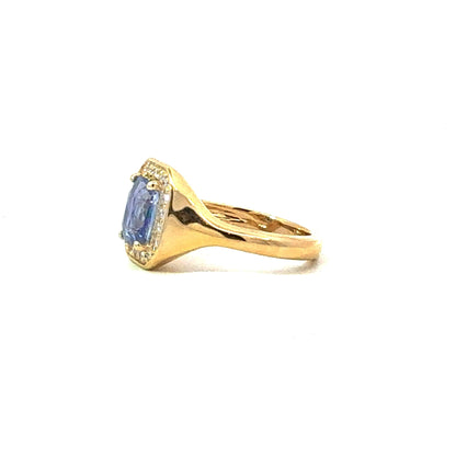 Natural Sapphire Diamond Ring Size 6.5 14k Gold 2.04 TCW Certified $4,950 601363