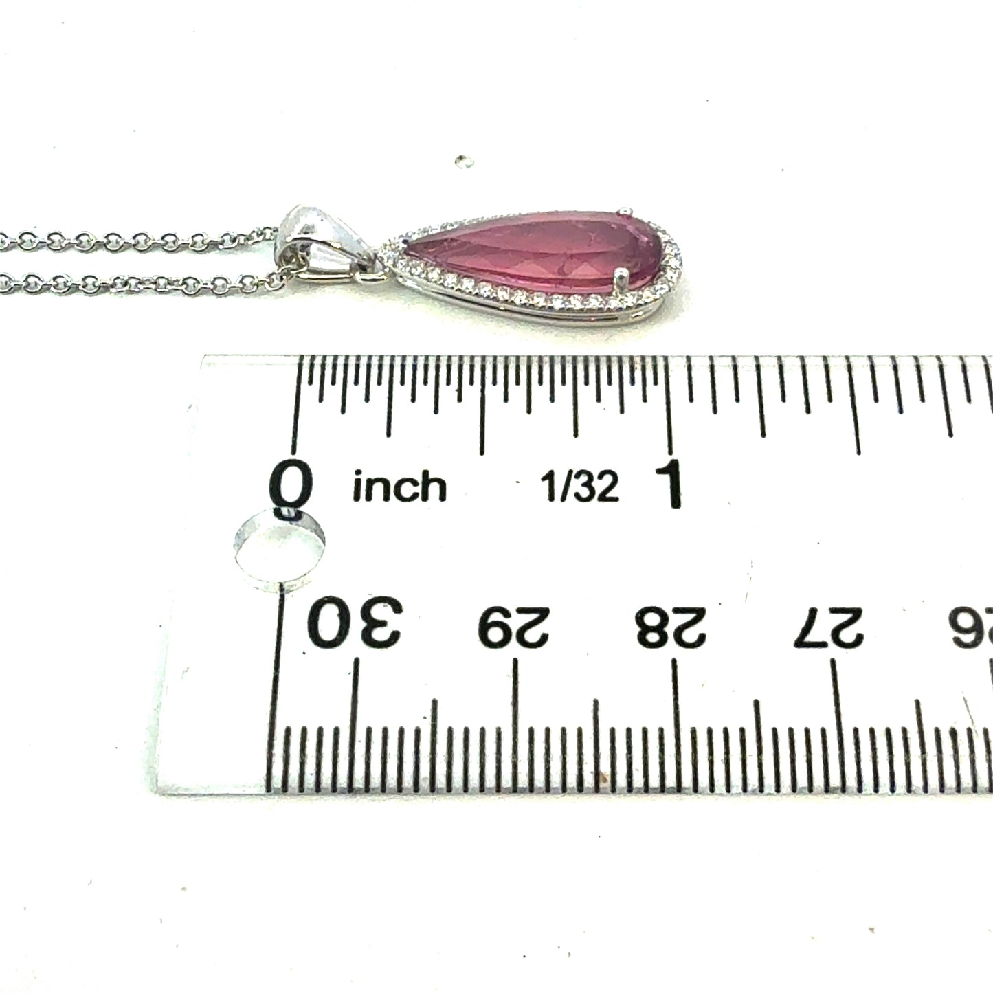 Natural Tourmaline Diamond Necklace 18" 14k Gold 3.78 TCW Certified $4,950 601369