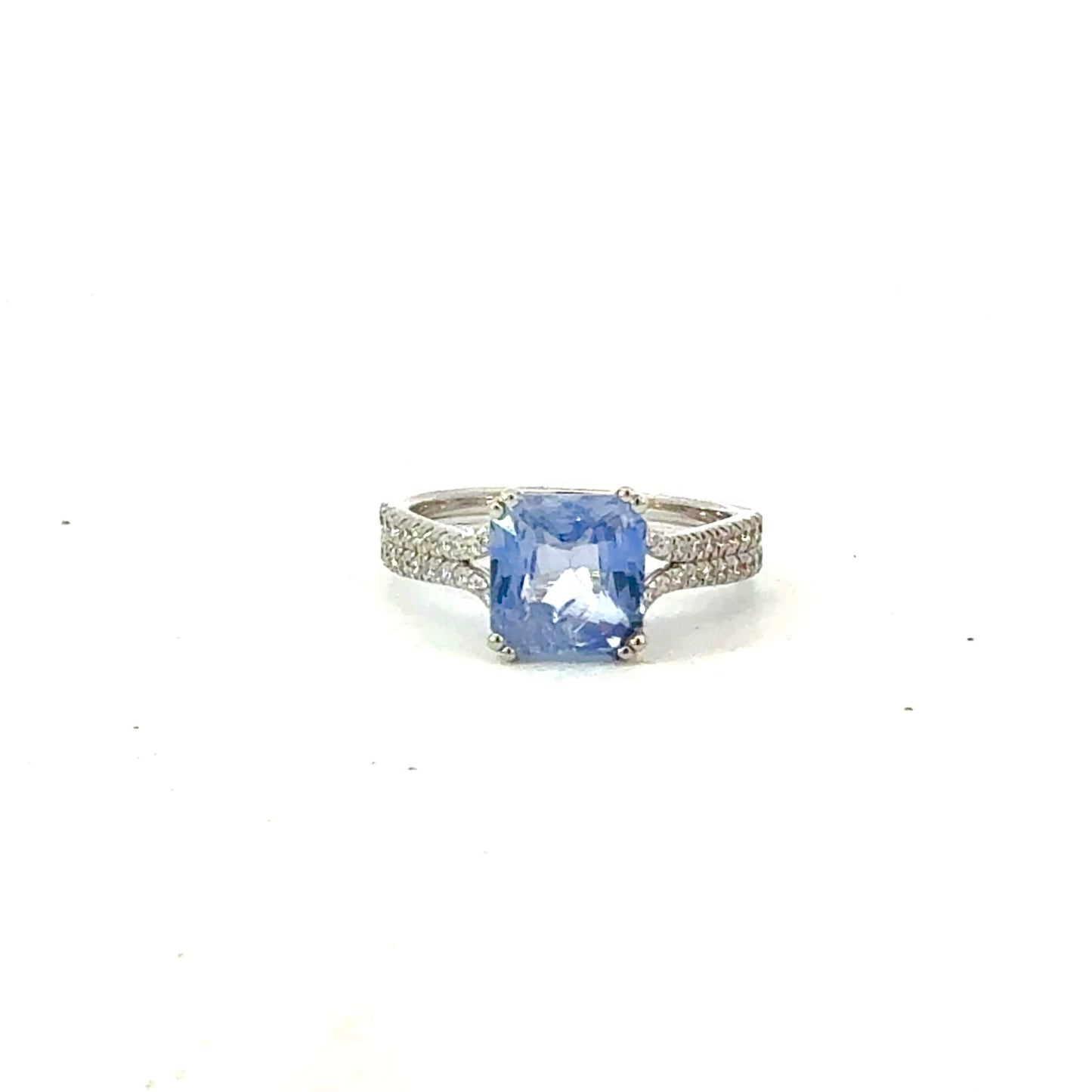 Natural Sapphire Diamond Ring Size 7 14k Gold 3.38 TCW Certified $4,950 604431