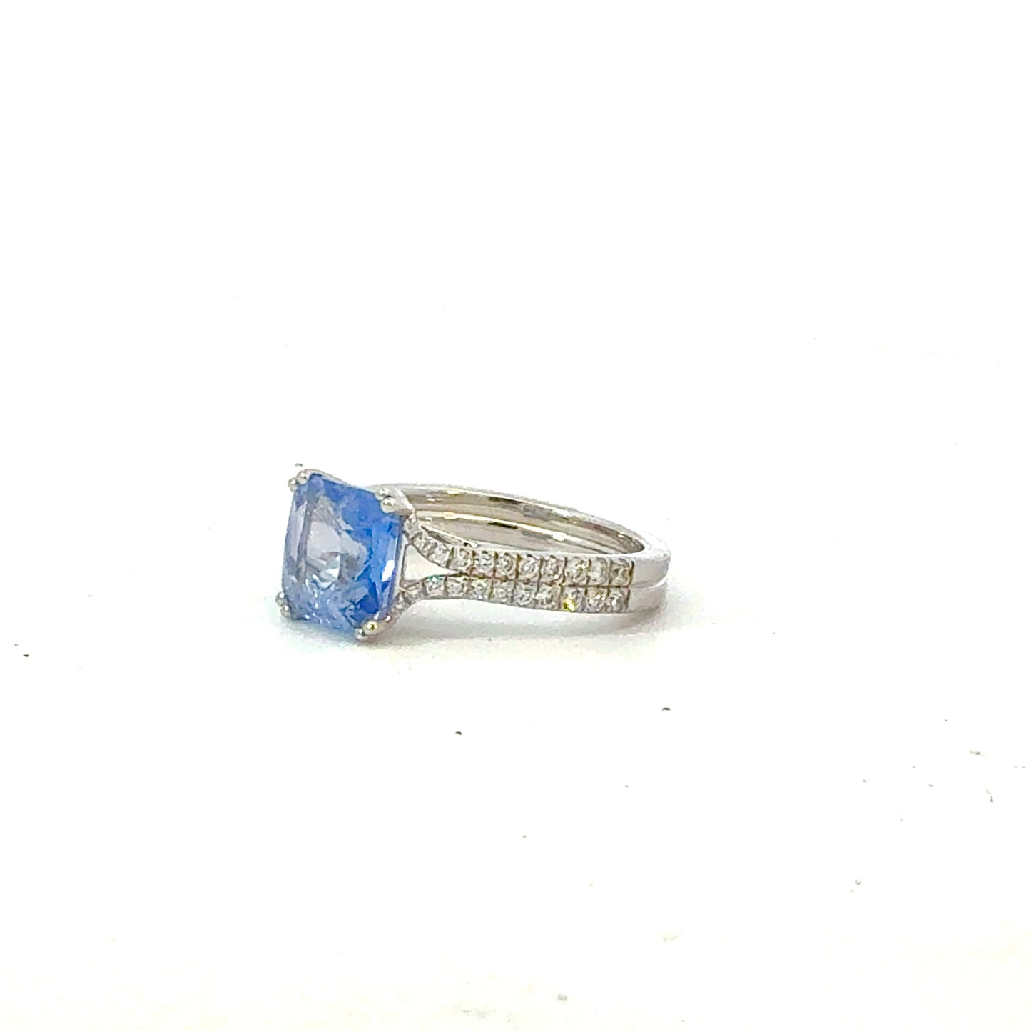 Natural Sapphire Diamond Ring Size 7 14k Gold 3.38 TCW Certified $4,950 604431