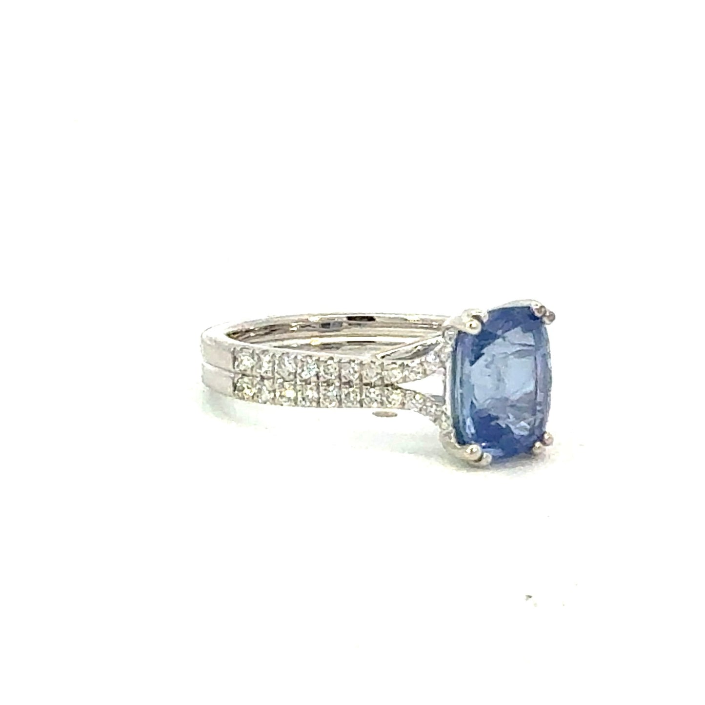 Natural Sapphire Diamond Ring Size 7 14k Gold 3.56 TCW Certified $4,950 604433