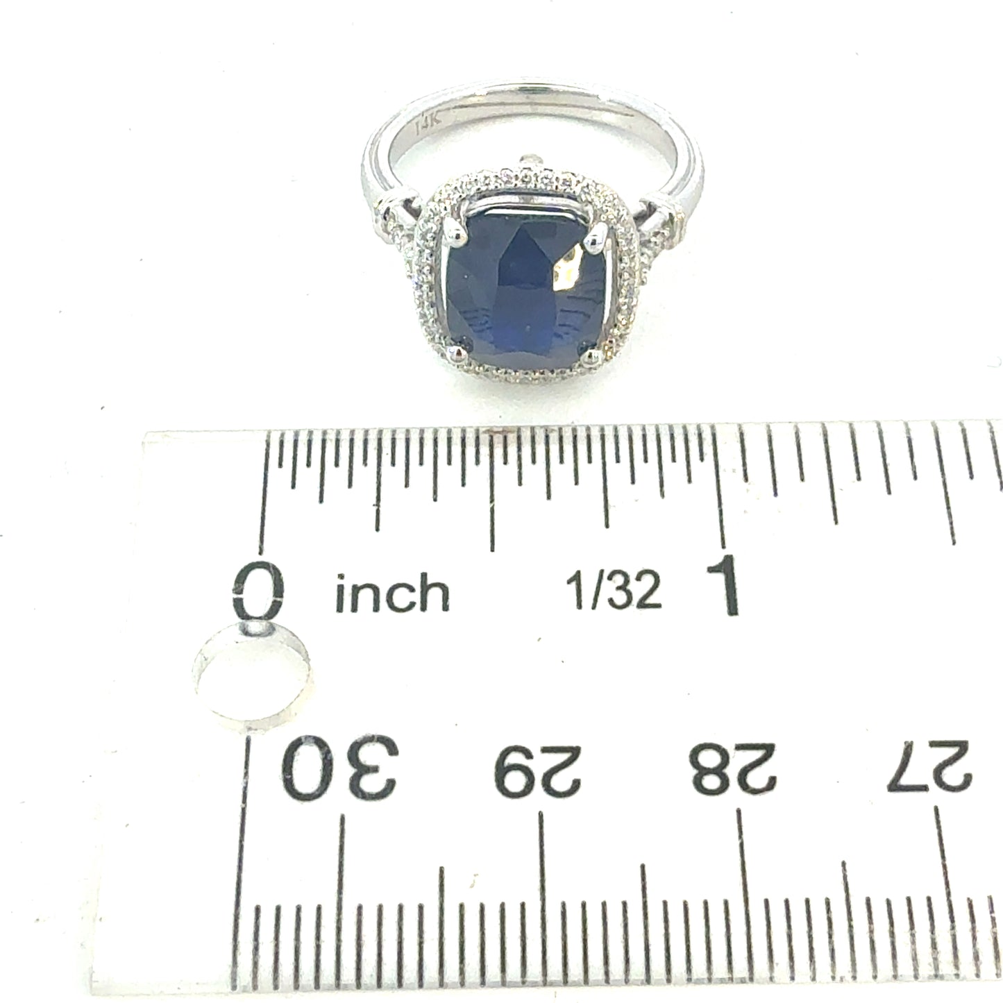 Natural Sapphire Diamond Ring Size 7 14k Gold 6.28 TCW Certified $5,950 604436