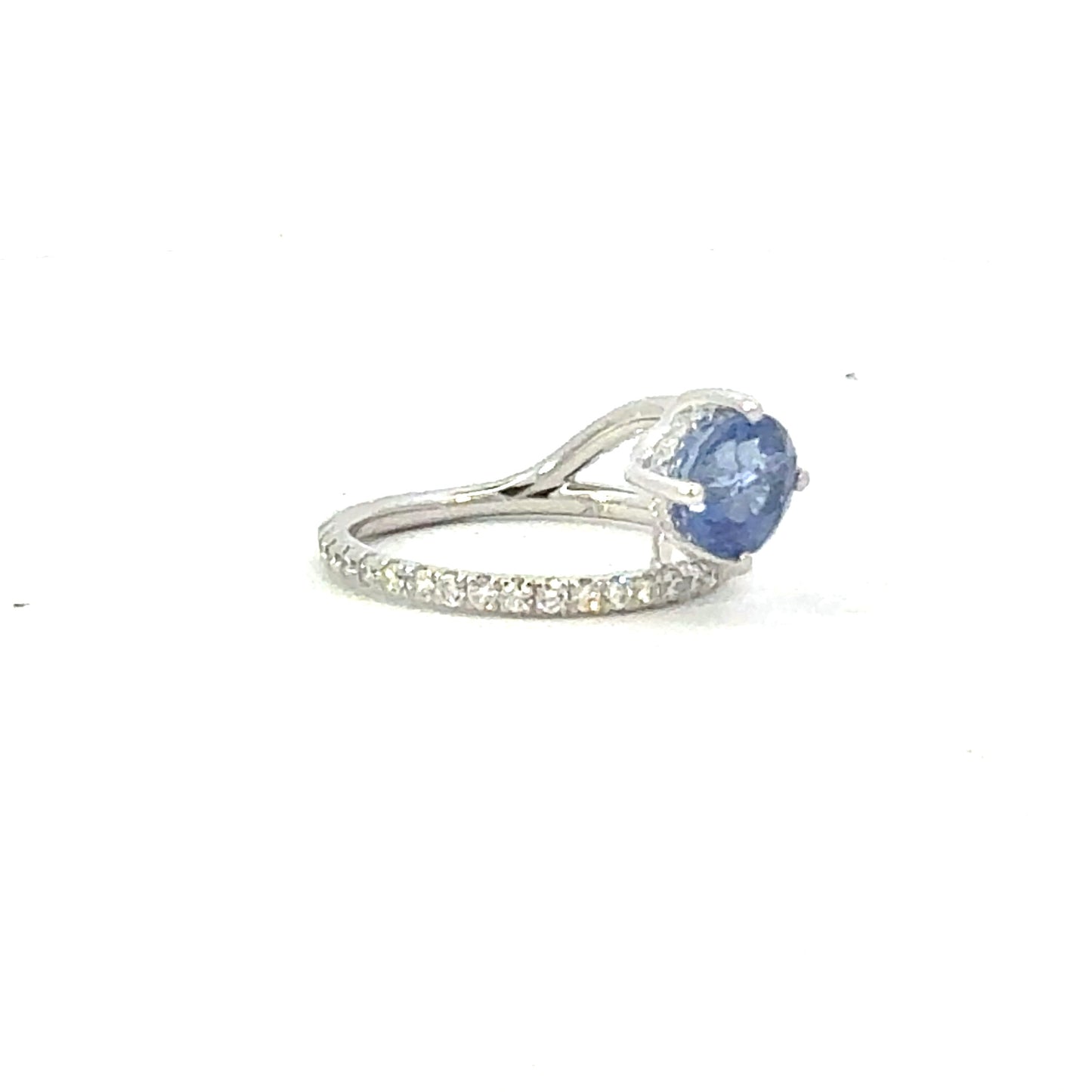 Natural Sapphire Diamond Ring Size 7 14k Gold 2.89 TCW Certified $3,950 604439
