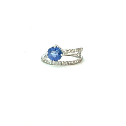 Natural Sapphire Diamond Ring Size 7 14k Gold 2.89 TCW Certified $3,950 604439