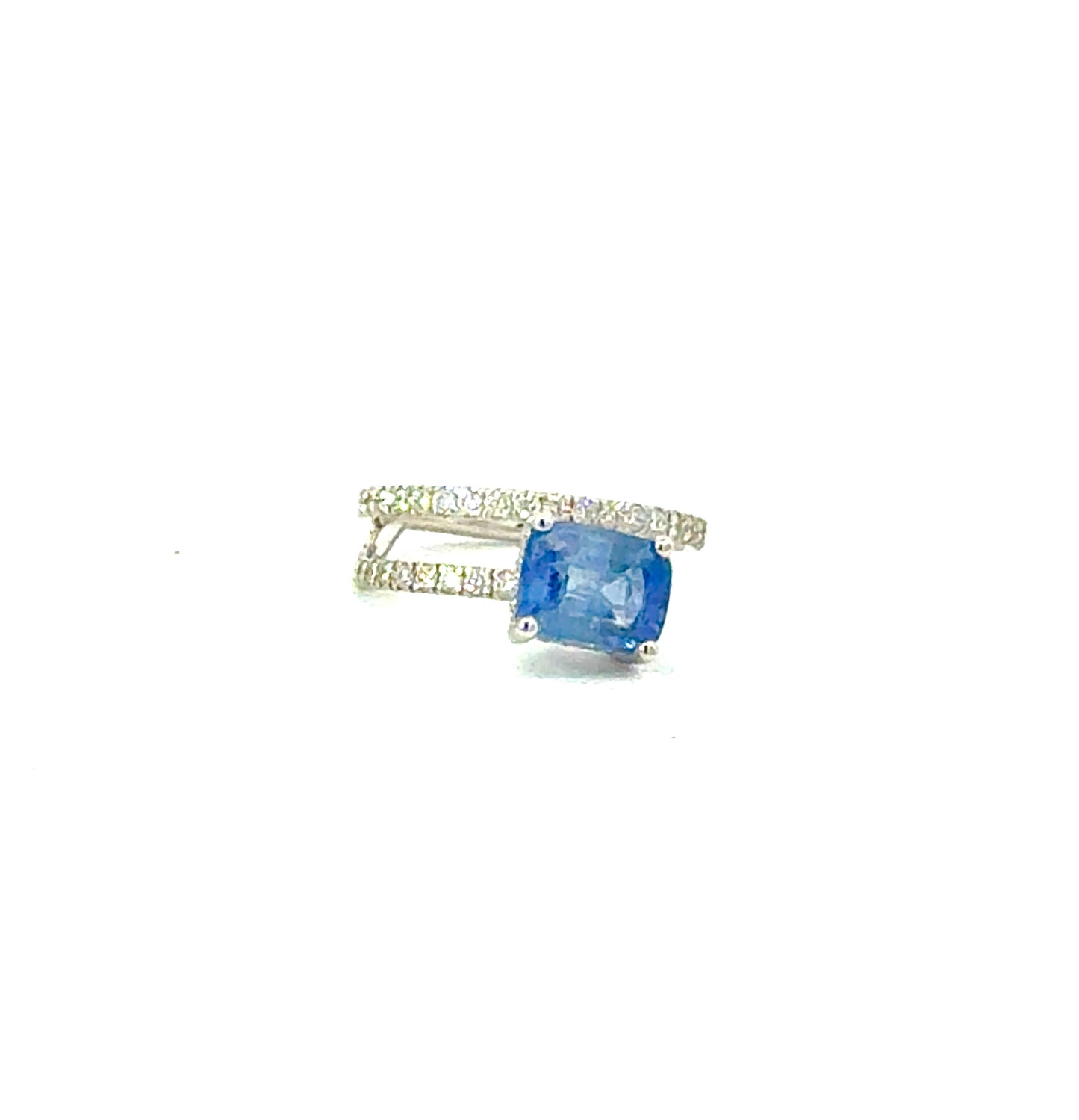 Natural Sapphire Diamond Ring Size 7 14k Gold 3.24 TCW Certified $3,950 604441