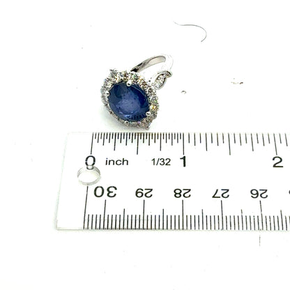 Natural Sapphire Diamond Ring Size 7 14k Gold 9.76 TCW Certified $8,950 604443