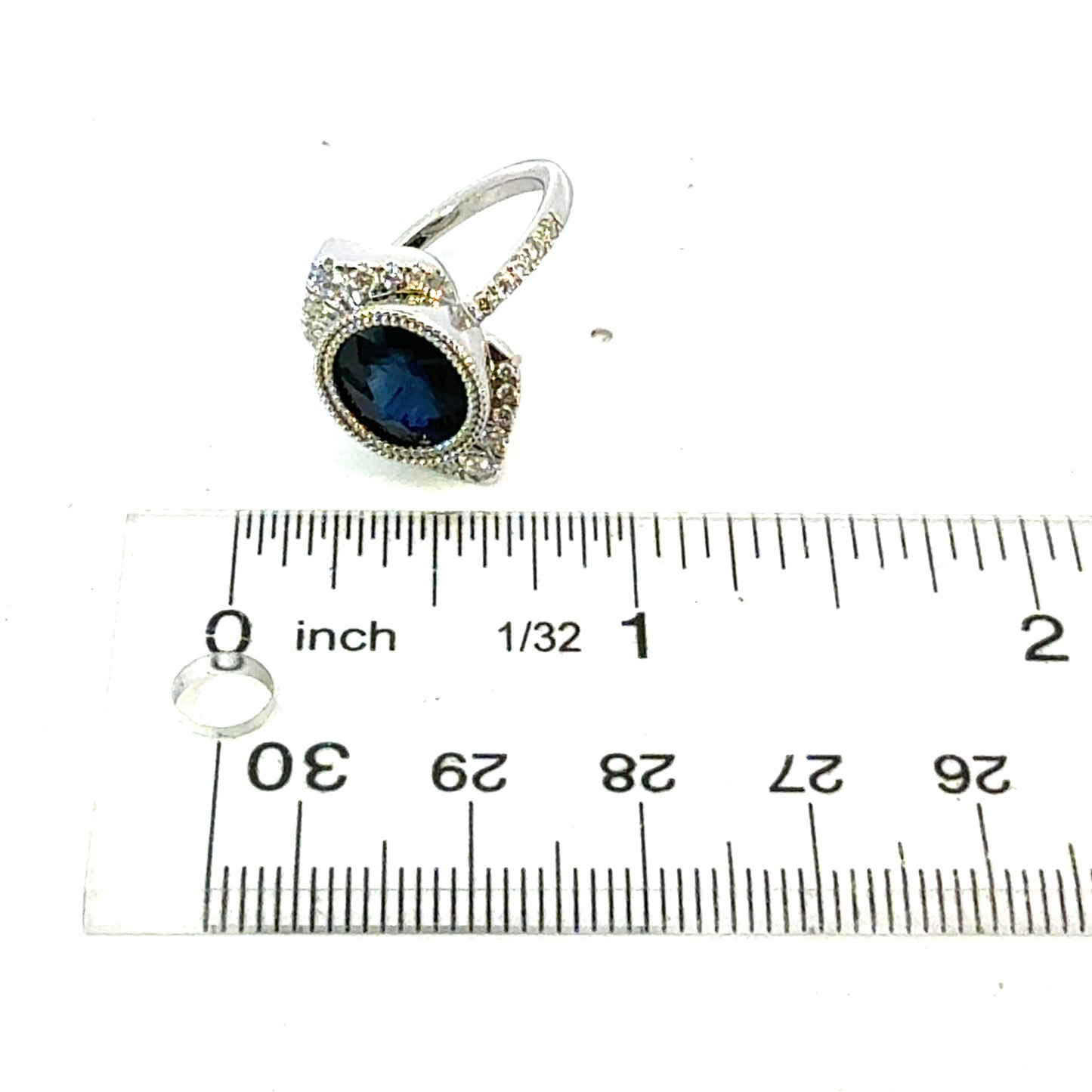 Natural Sapphire Diamond Ring Size 6.5 14k Gold 4.05 TCW Certified $5,950 604446