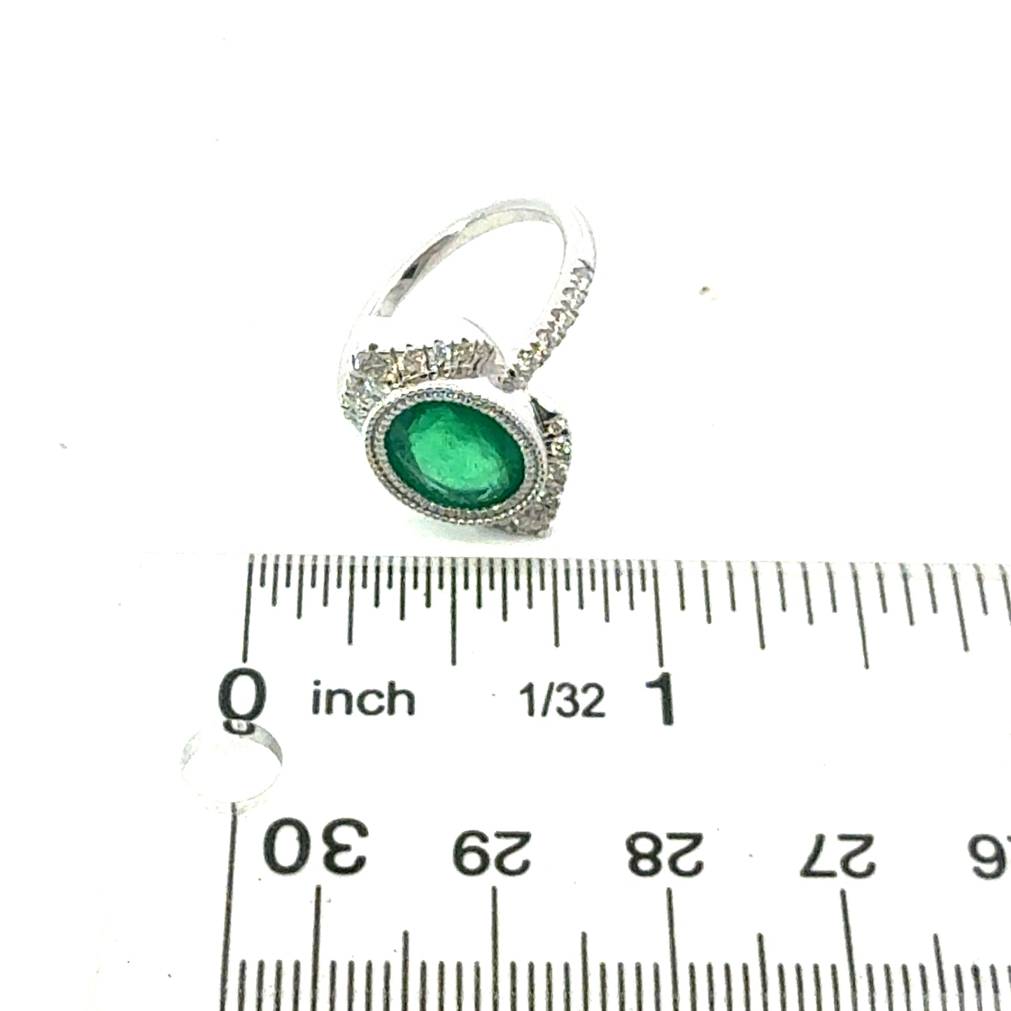 Natural Emerald Diamond Ring Size 6.5 14k Gold 2.94 TCW Certified $5,950 604447