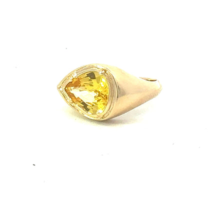 Natural Sapphire Ring Size 7 14k Gold 2.8 Carats Certified $5,950 604451