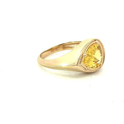 Natural Sapphire Ring Size 7 14k Gold 2.8 Carats Certified $5,950 604451