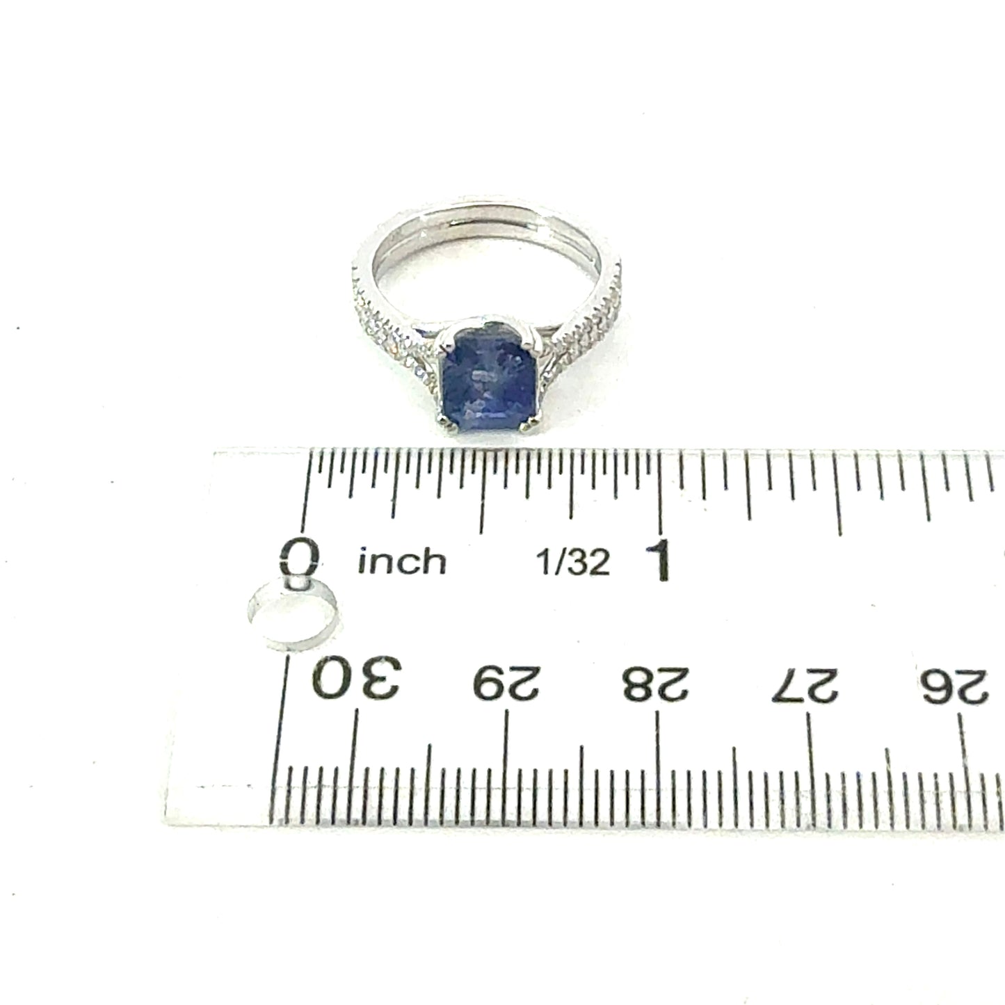 Natural Sapphire Diamond Ring Size 7 14k Gold 2.59 TCW Certified $4,950 604454