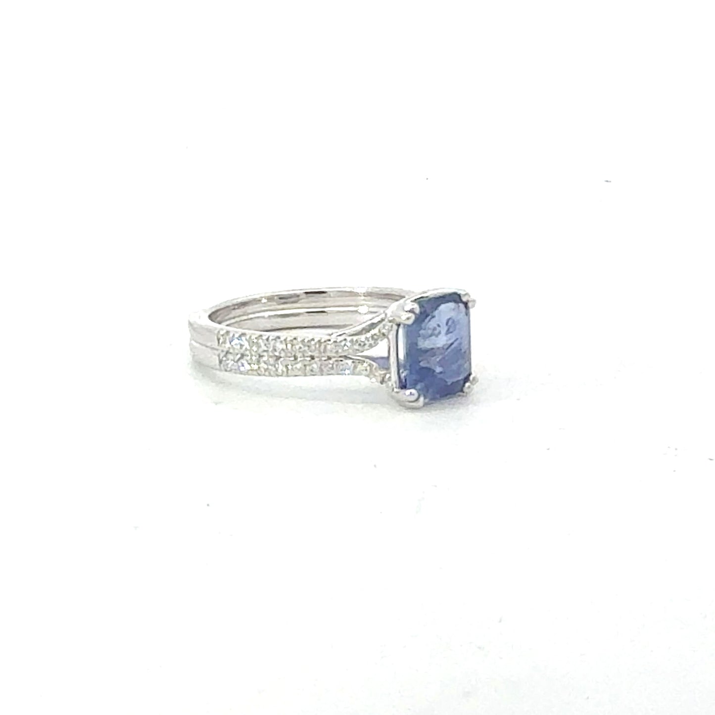 Natural Sapphire Diamond Ring Size 7 14k Gold 2.59 TCW Certified $4,950 604454