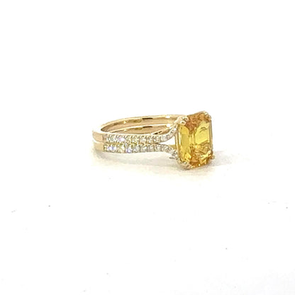Natural Sapphire Diamond Ring Size 7 14k Gold 2.87 TCW Certified $4,950 604458
