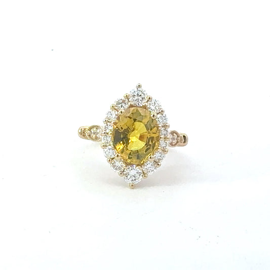 Natural Sapphire Diamond Ring Size 7 14k Gold 6.21 TCW Certified $5,950 604462