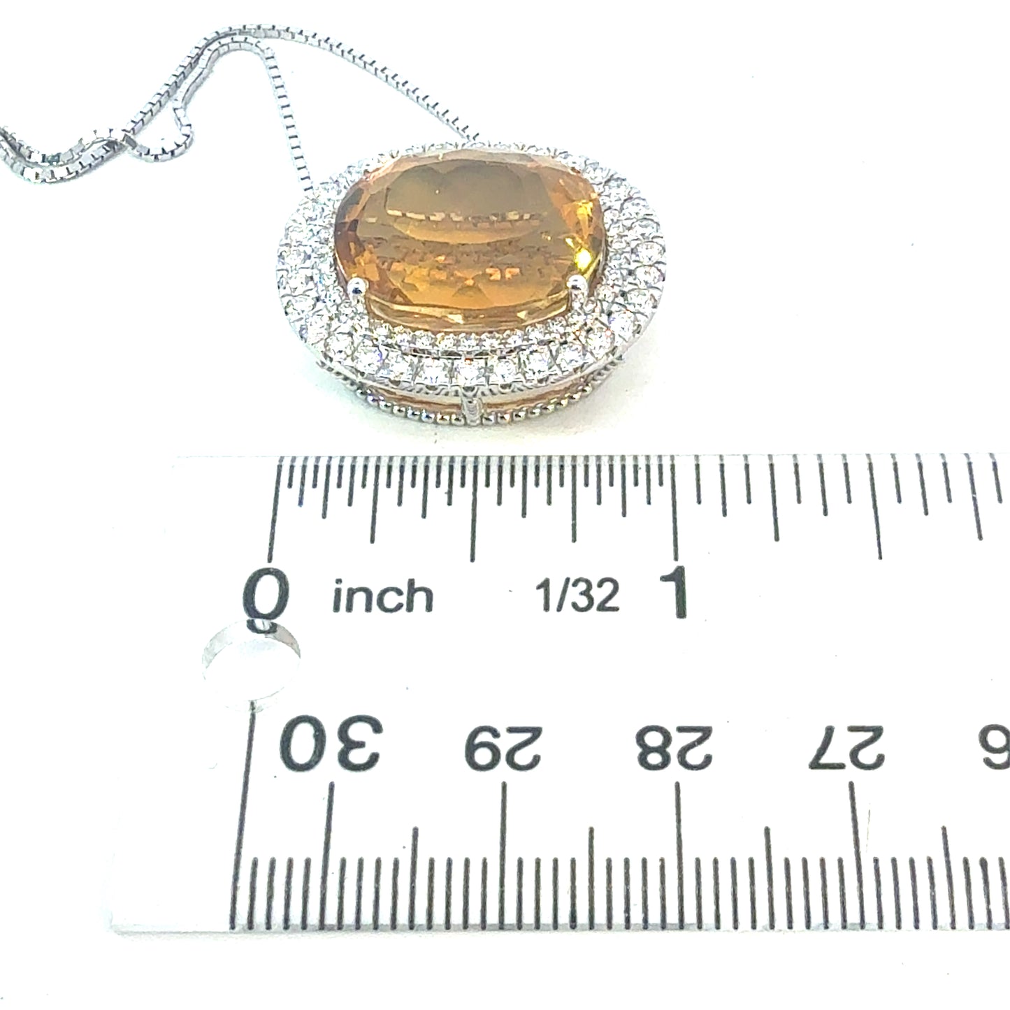 Natural Citrine Diamond Necklace 17" 14k Gold 19.14 TCW Certified $7,950 604468