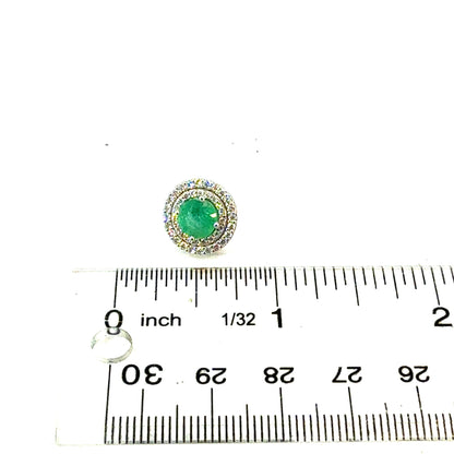 Natural Emerald Diamond Earrings 14k Gold 2.64 TCW Certified $5,900 604476