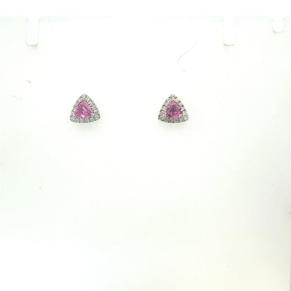 Natural Sapphire Diamond Earrings 14k Gold 2.18 TCW Certified $3,490 604477