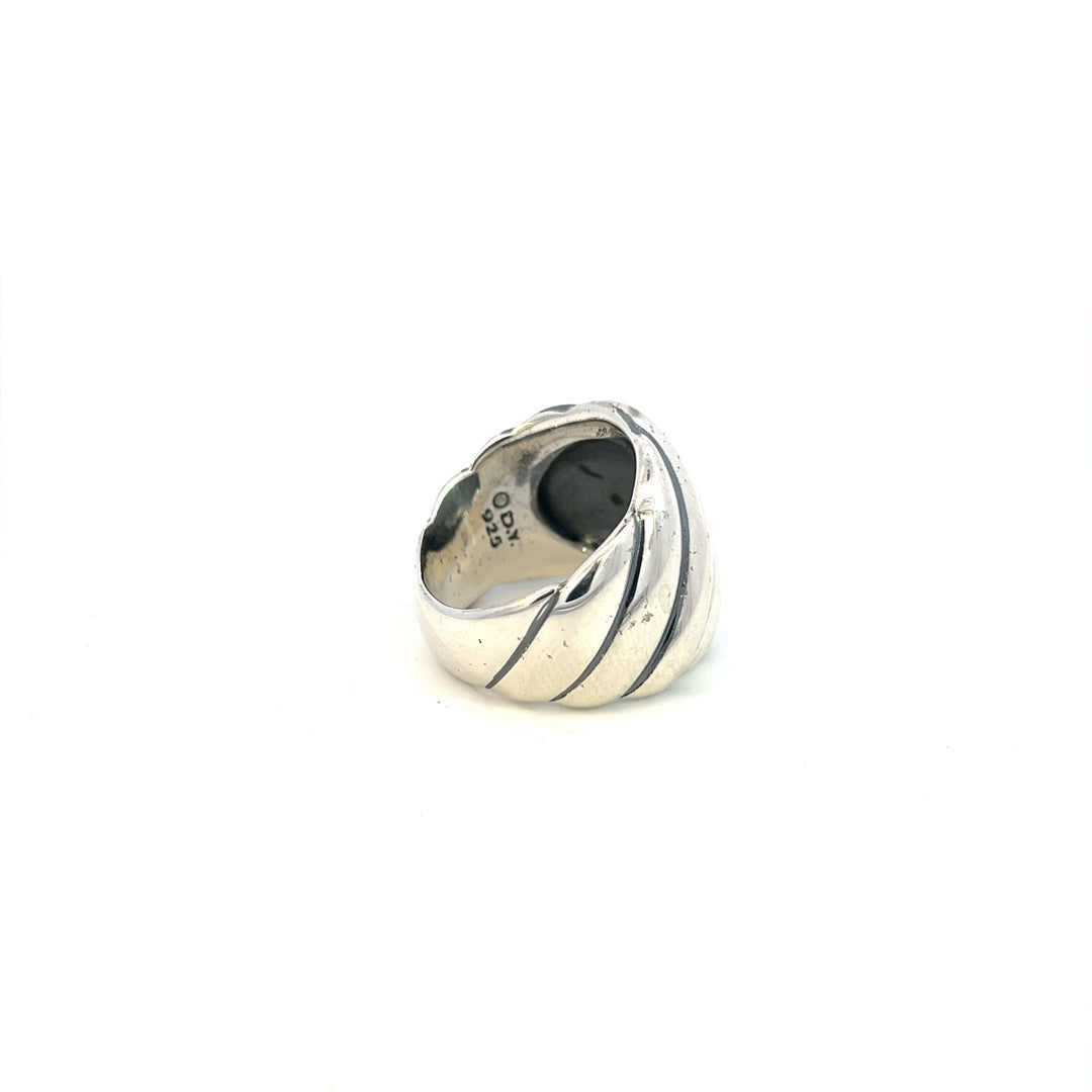 David Yurman Authentic Estate Cable Ring Size 7 Silver 18 mm Height DY477