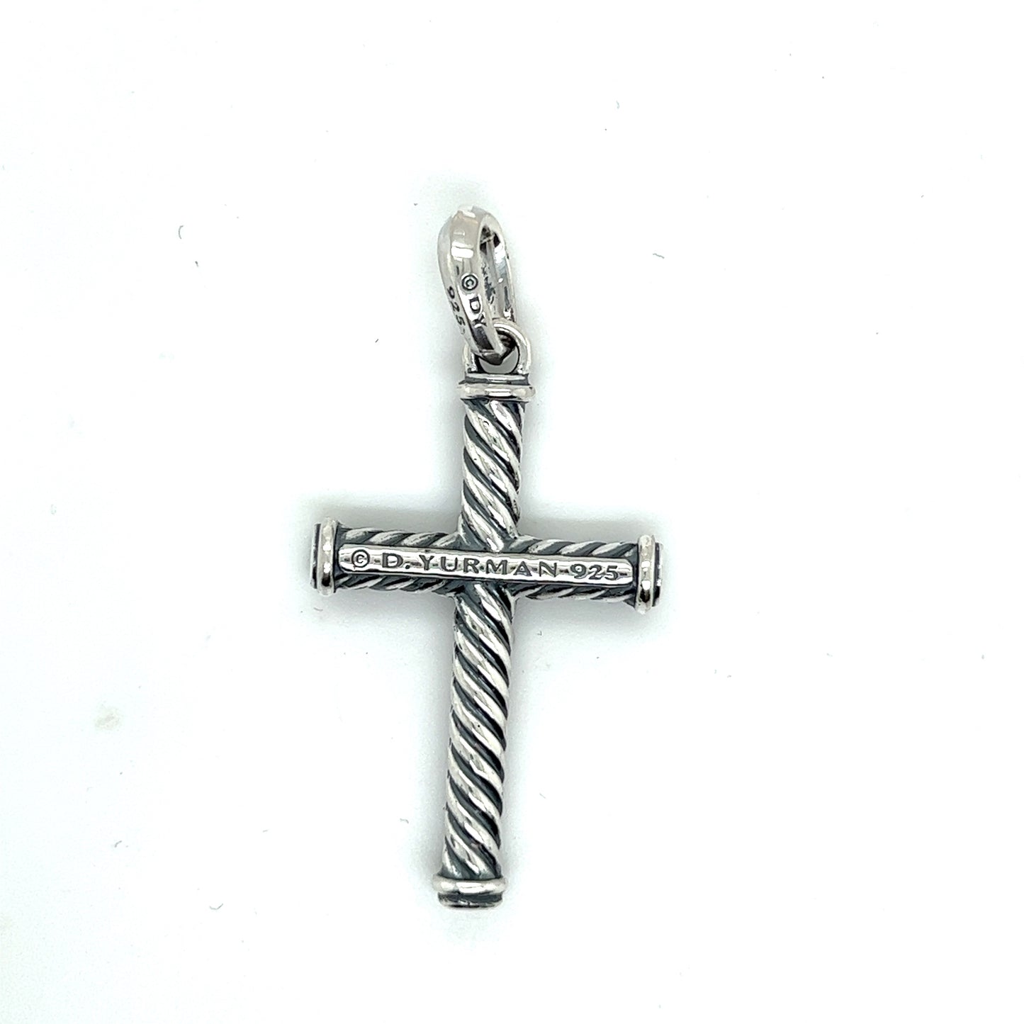 David Yurman Authentic Estate Unisex Cable Cross Silver DY475
