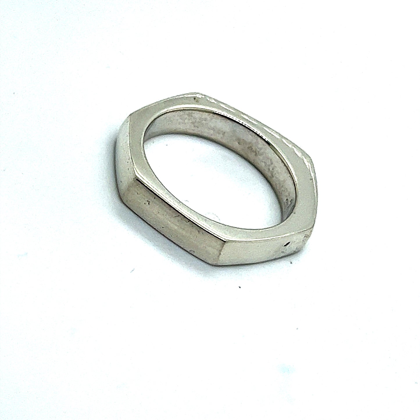 Gucci Estate Abstract Ring Size 10.5 Sterling Silver G7