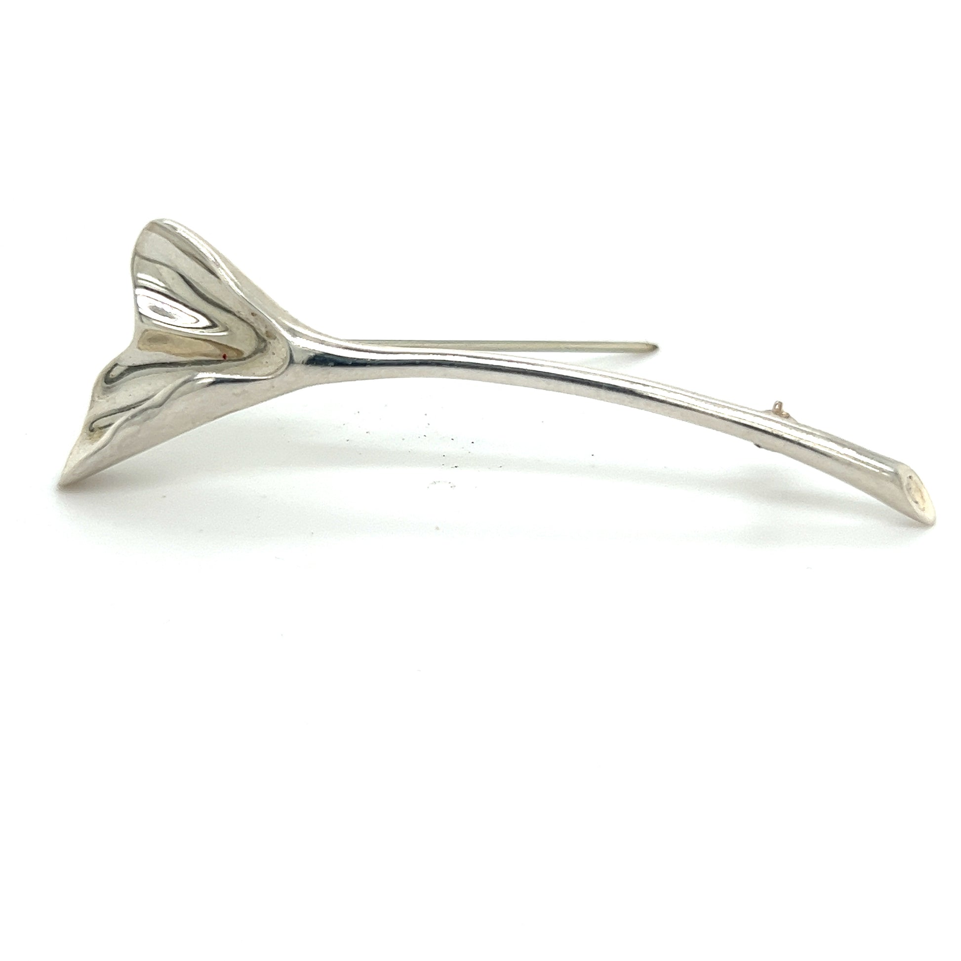 Tiffany & Co Estate Orchid Brooch Pin Sterling Silver TIF697