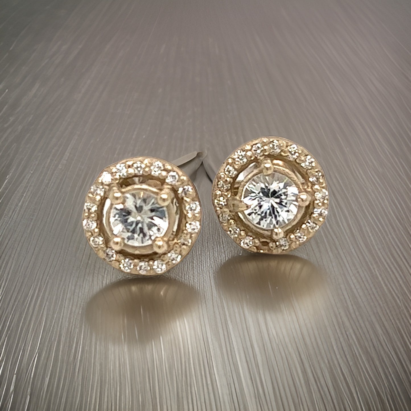 Natural Sapphire Diamond Stud Earrings 14k W Gold 0.83 TCW Certified $2,950 215614