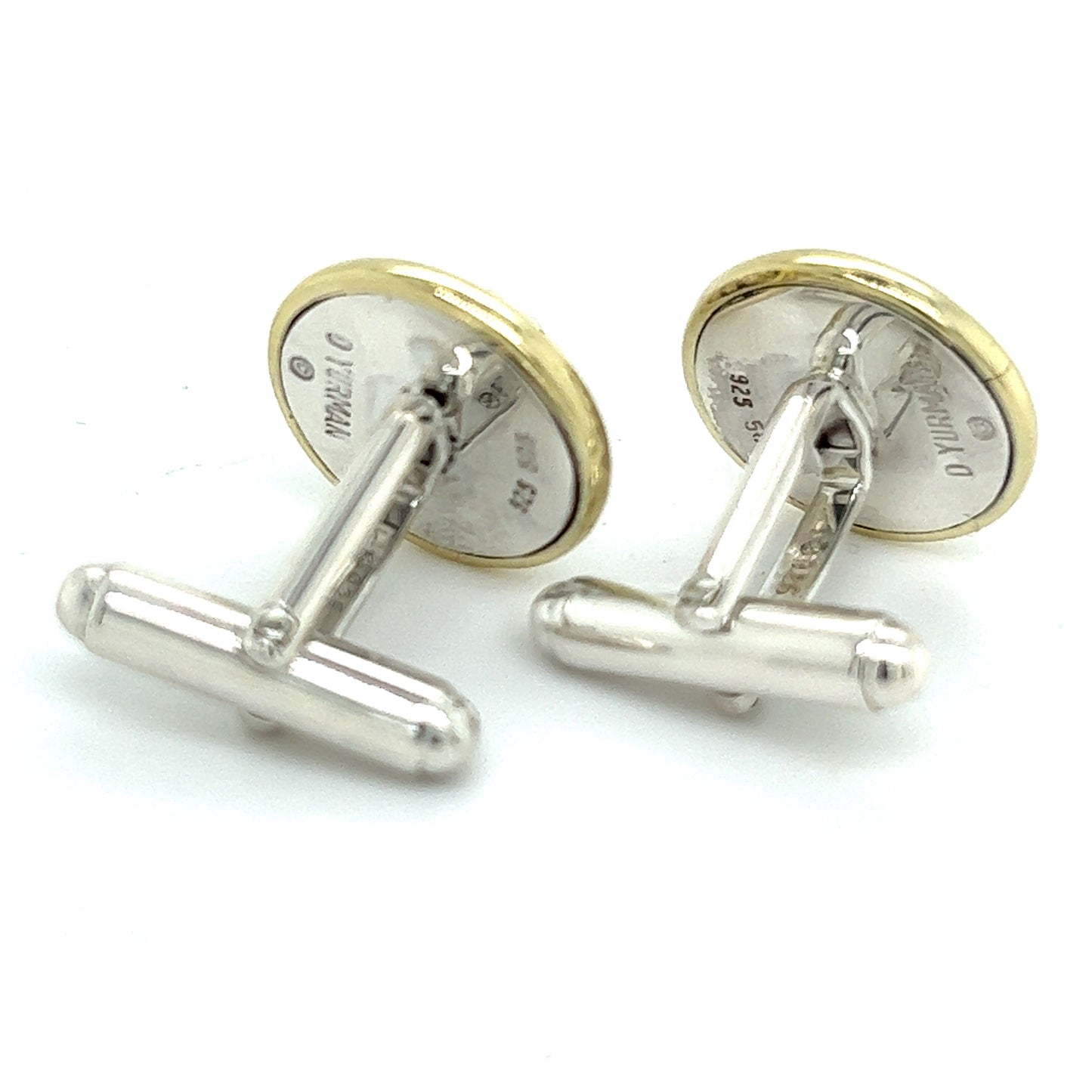 David Yurman Authentic Estate Cufflinks 14k Gold + Silver DY495