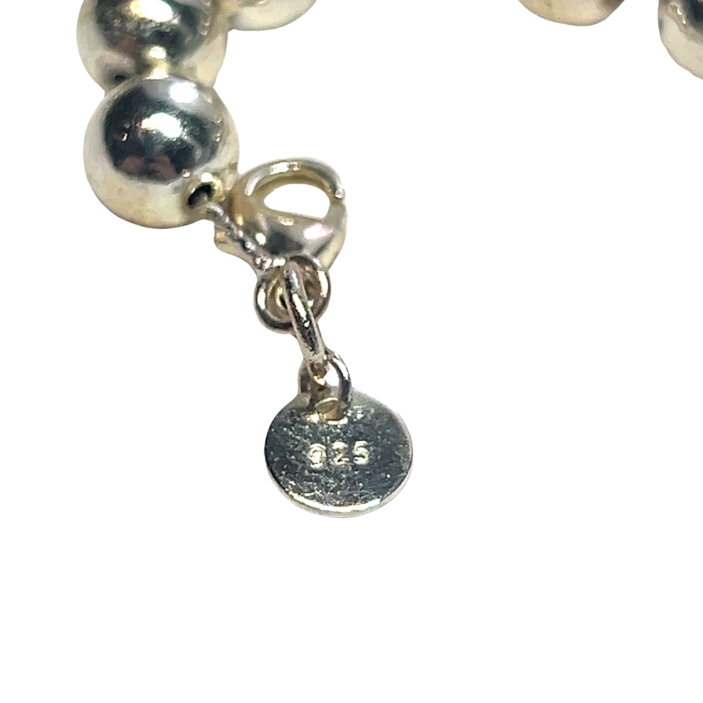 Tiffany & Co Estate Ball Necklace 17.5" Sterling Silver 8 mm TIF615 - Certified Fine Jewelry