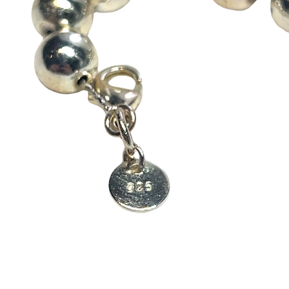 Tiffany & Co Estate Ball Necklace 17.5" Sterling Silver 8 mm TIF615 - Certified Fine Jewelry