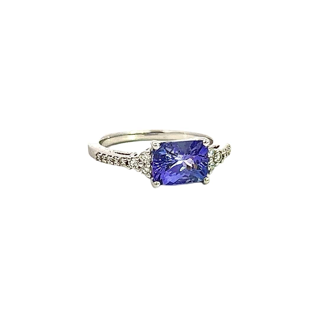 Natural Tanzanite Diamond Ring 6.25 14k Gold 1.79 TCW Certified $3,450 402650