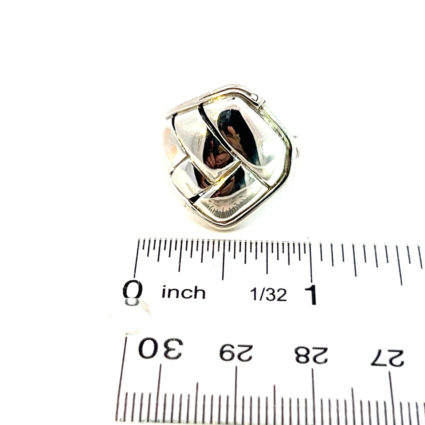 John Hardy Estate Woven Bamboo Style Ring 7.25 Silver JH75 - Certified Fine Jewelry