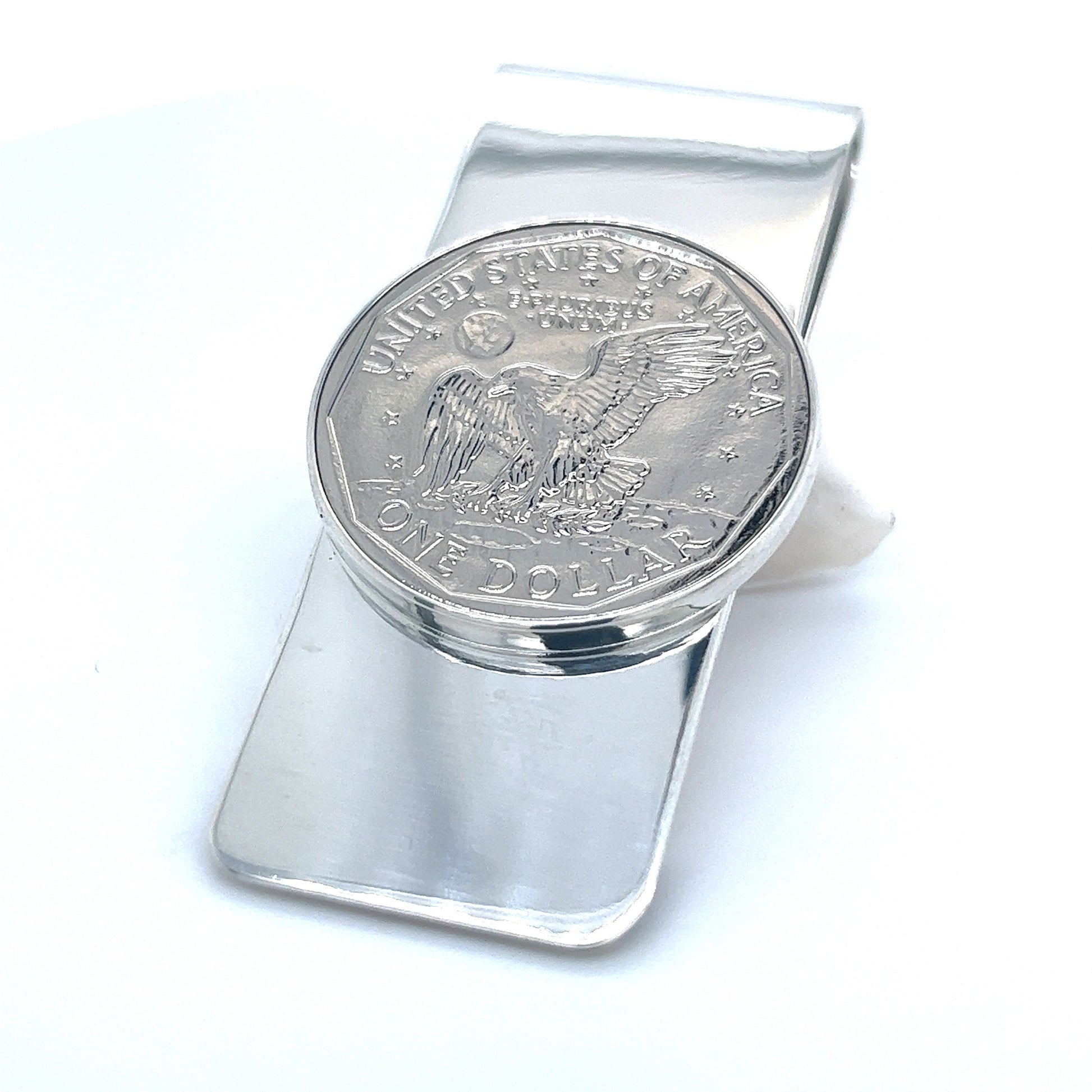 Tiffany & Co Estate One Dollar Coin Money Clip Silver TIF442