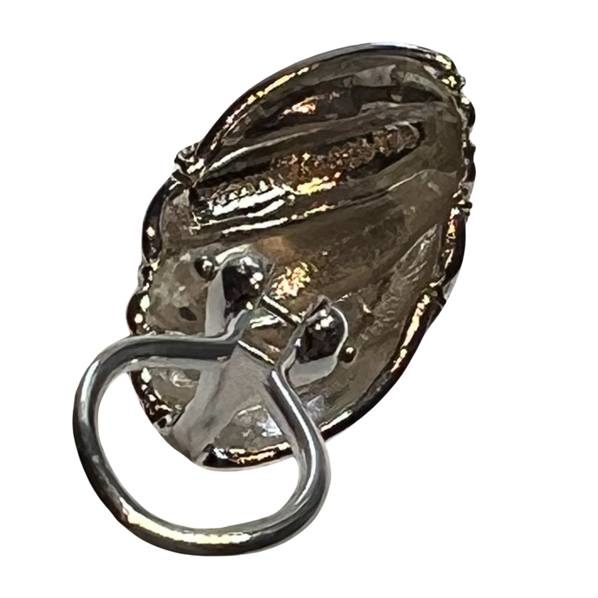 Tiffany & Co Estate Shrimp Earrings 18k Gold + Sterling Silver TIF602 - Certified Fine Jewelry
