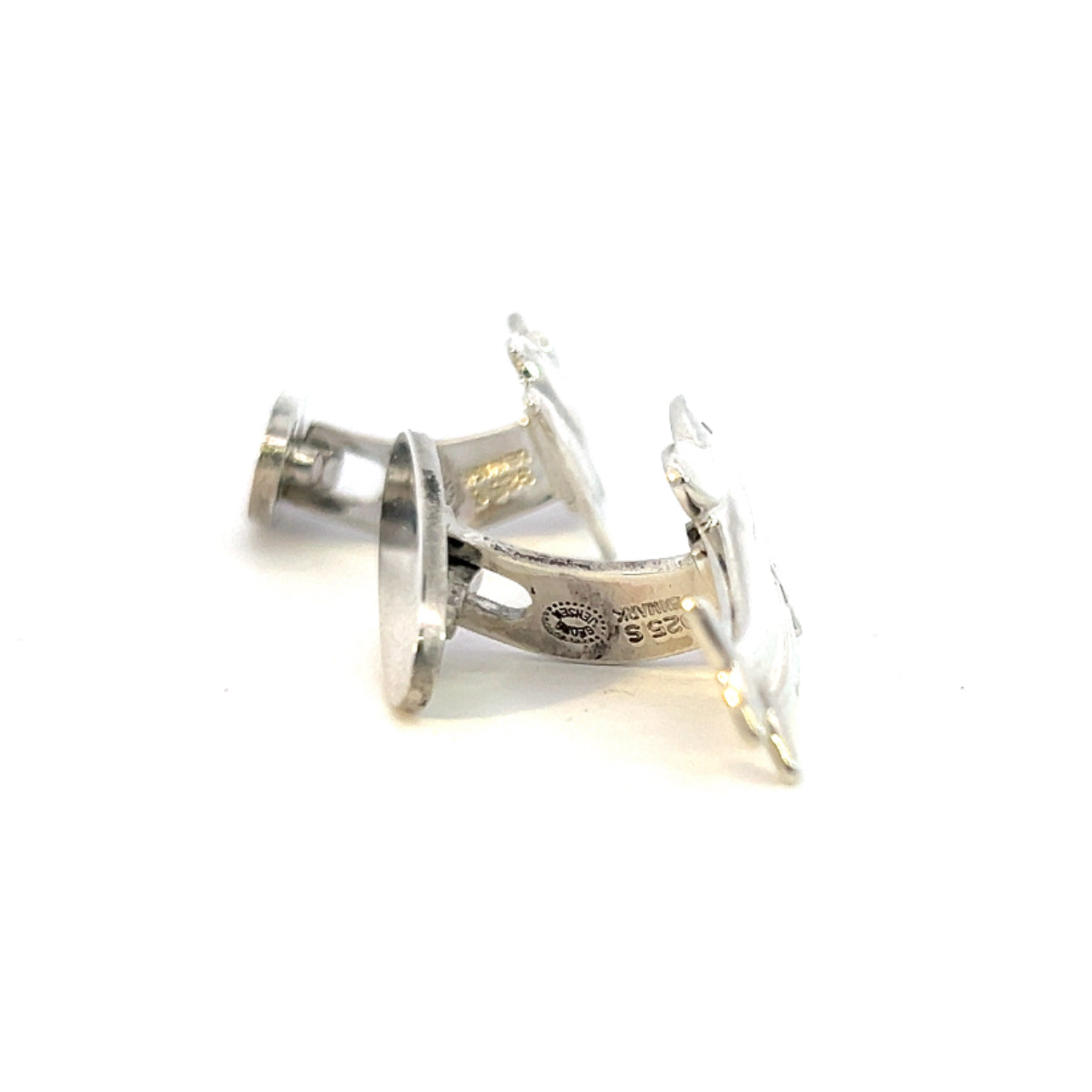 Georg Jensen Estate Dolphin Cufflinks Sterling Silver GJ21 - Certified Fine Jewelry