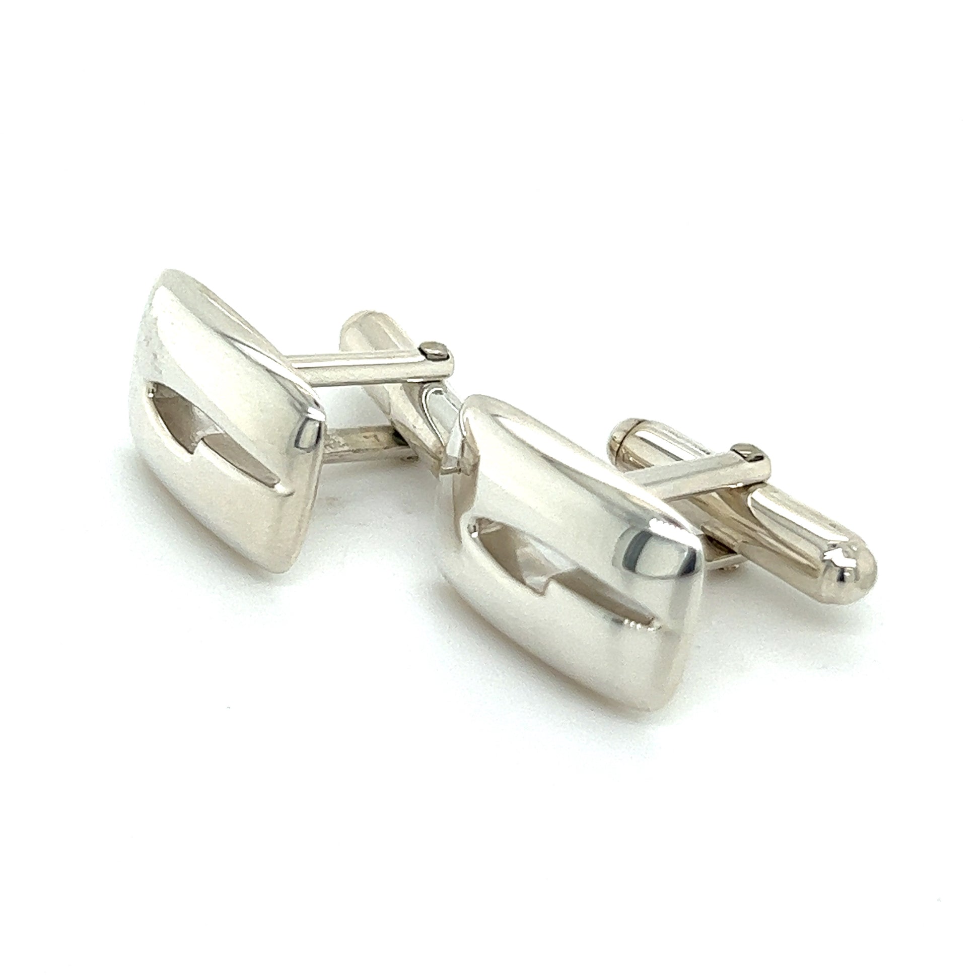 Gucci Estate Mens Cufflinks Silver G21 - Certified Fine Jewelry