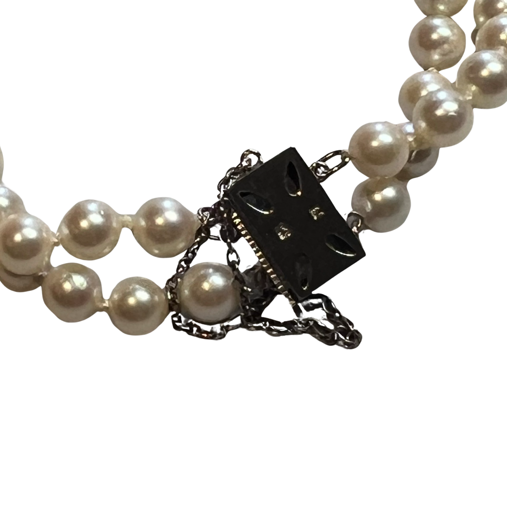 Mikimoto Estate Akoya Pearl 2 Strand Bracelet 7 5/8 in 5.85 mm M341 - Certified Fine Jewelry