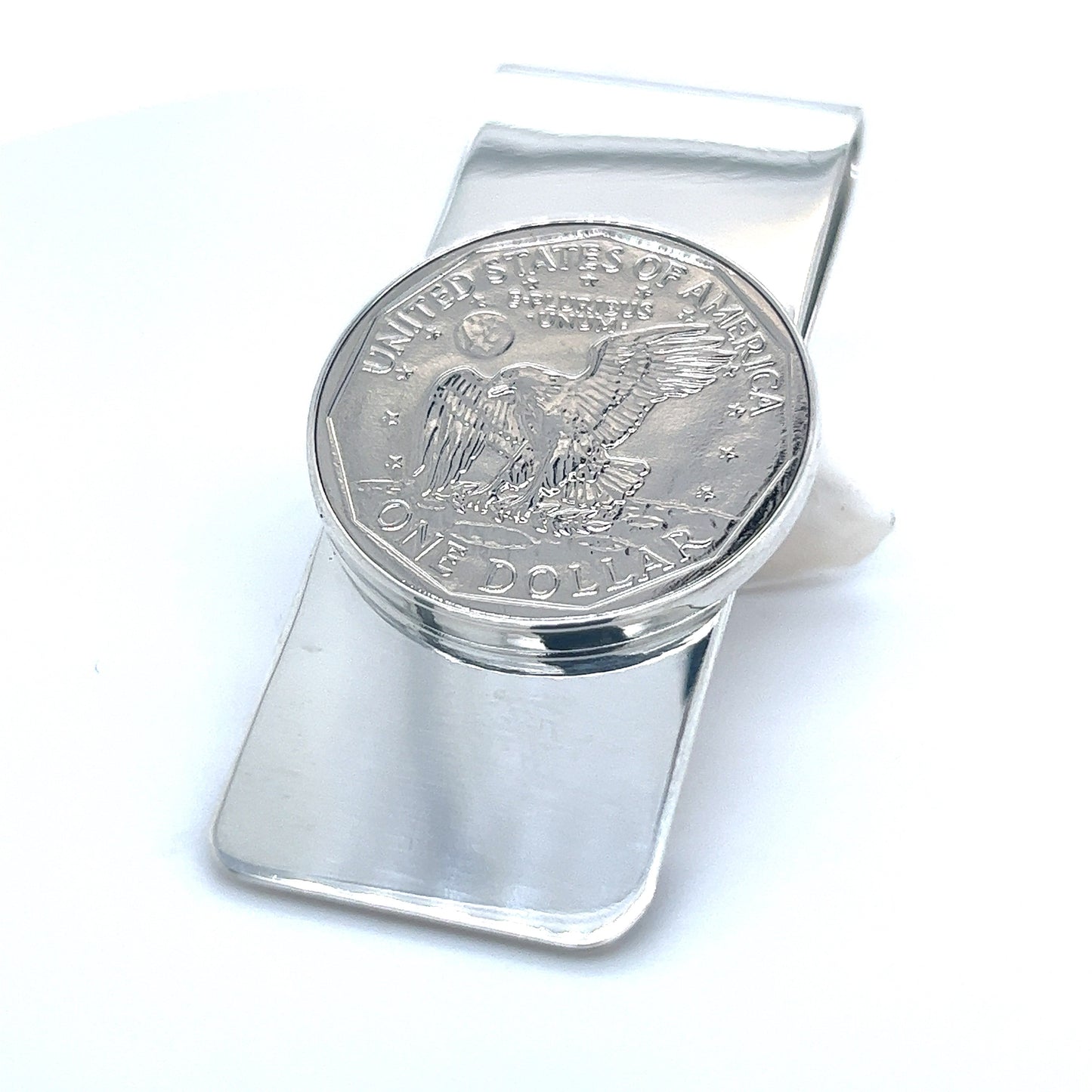 Tiffany & Co Estate One Dollar Coin Money Clip Sterling Silver TIF726