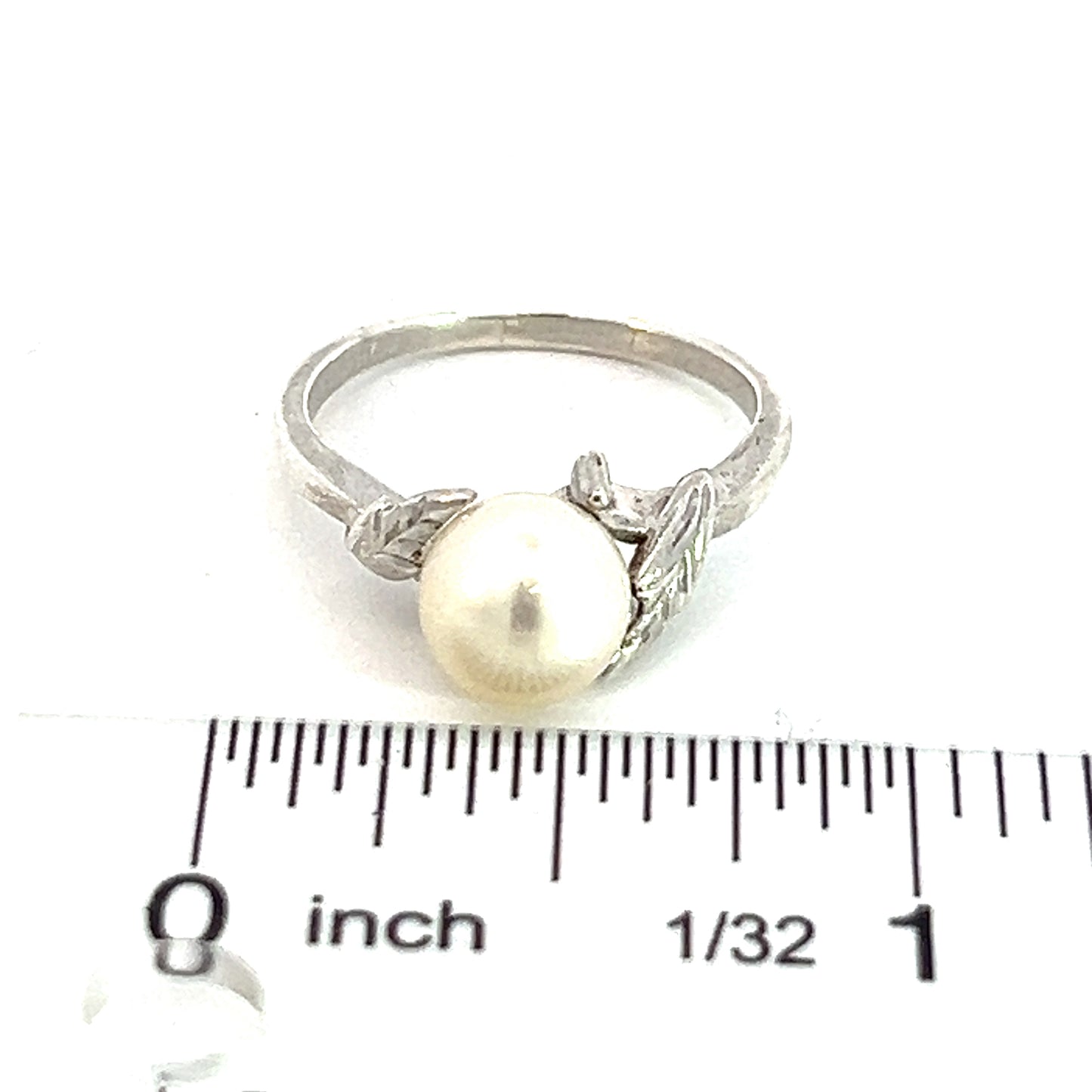Mikimoto Estate Akoya Pearl Ring 7 Silver 7.85 mm M339 - Certified Fine Jewelry