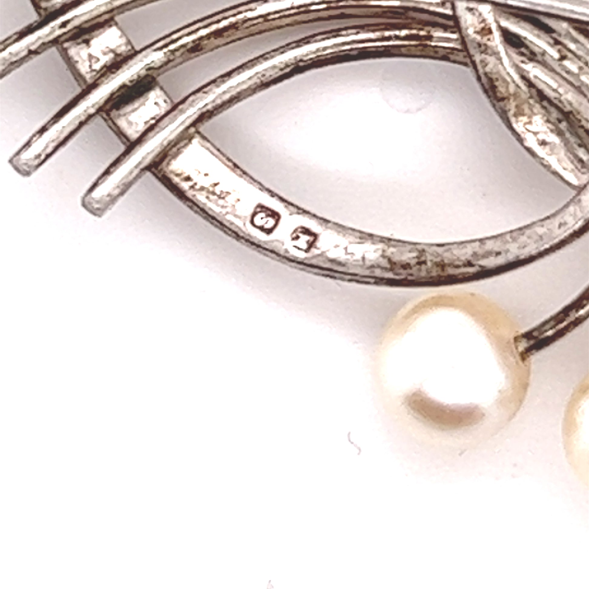 Mikimoto Estate Akoya Pearl Brooch Sterling Silver 5.5 mm M322 - Certified Fine Jewelry