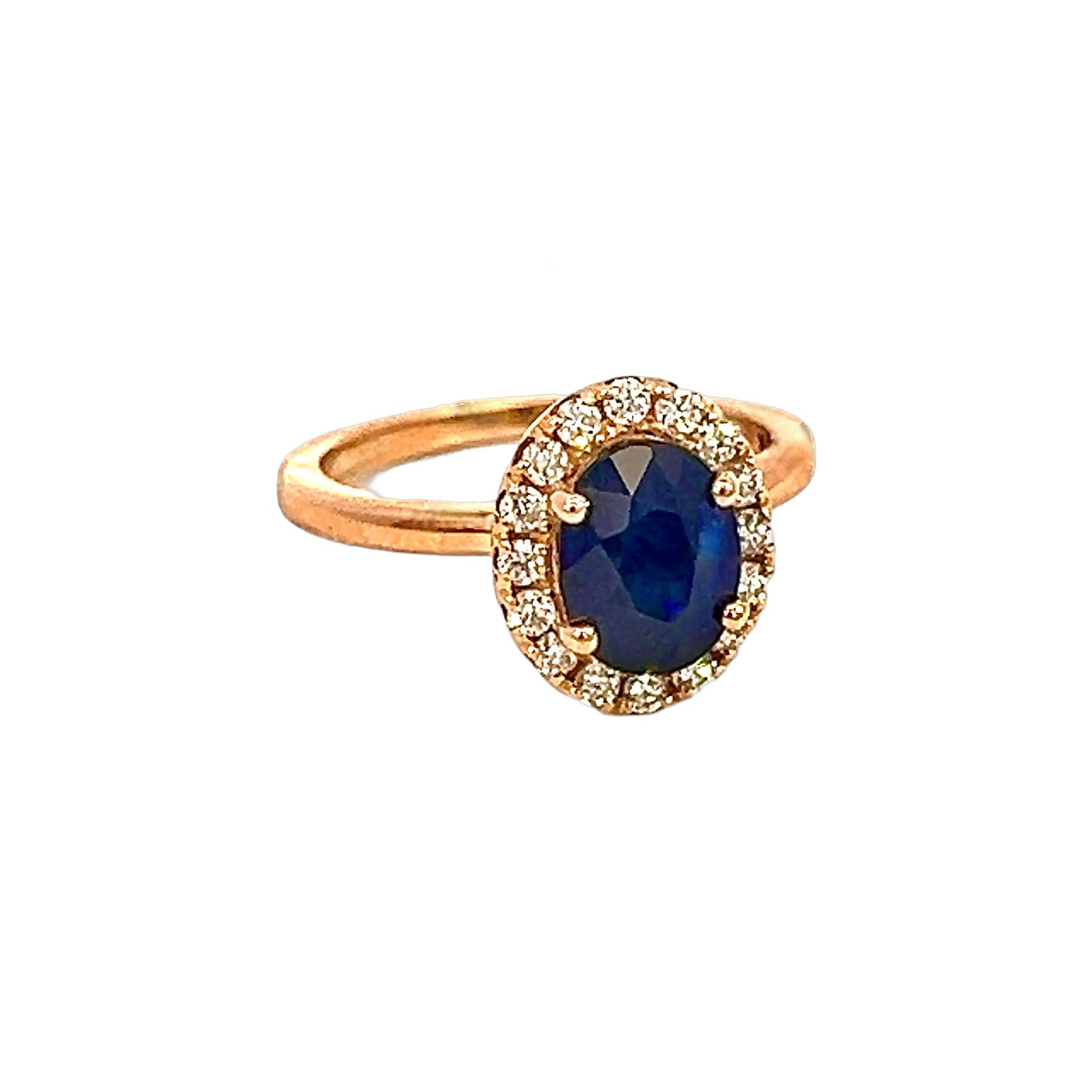 Natural Sapphire Diamond Ring Size 6.5 14k Y Gold 2.84 TCW Certified $3,950 311703