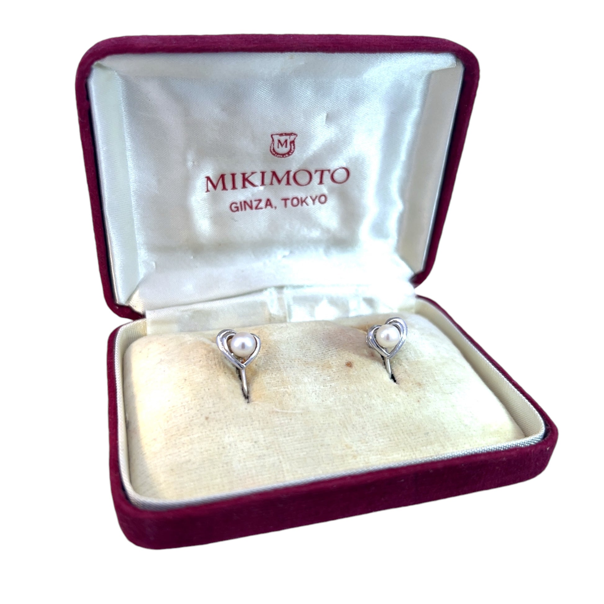 Mikimoto Estate Akoya Pearl Clip-on Earrings 5 mm Silver M414